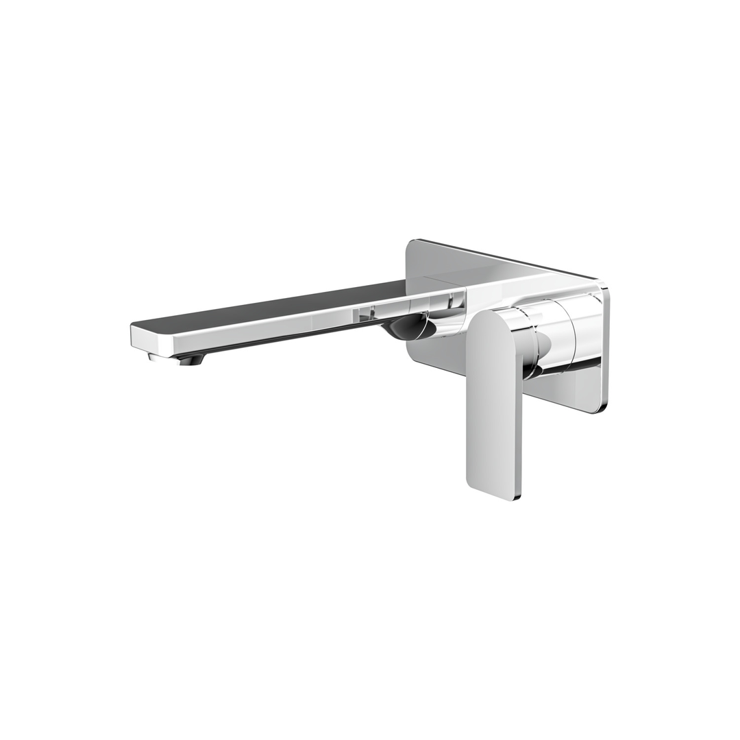 Aspire Nuovo Wall Mixer With Spout And Plate Chrome