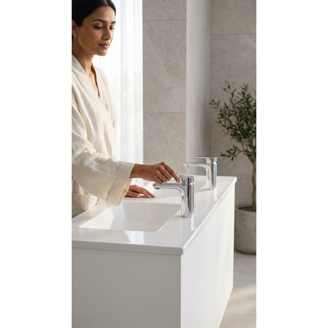 Aspire Unity II 1500 D/Bowl W/Hung Vanity White 1 Tap Hole