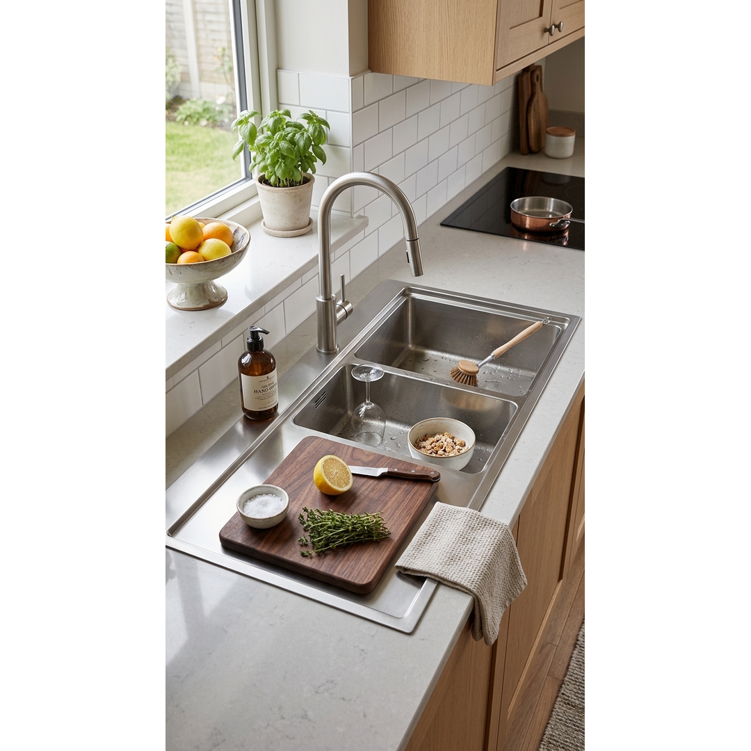 Aspire Urban 1 1/2 Lh Bowl 1080 X 520 S/Steel Sink ** Rh751L**