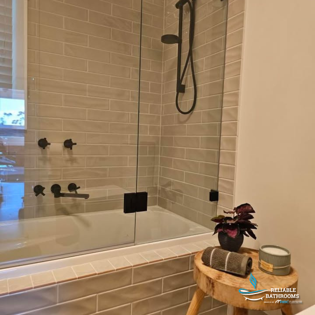 Aspire Within Shower Rail Shower Round Matte Black