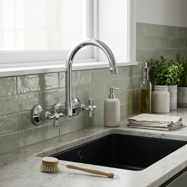 Aspire Zodiac II Chrome Wall Sink Set