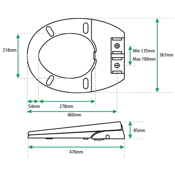 Fix-A-Loo Hygenix Bidet Toilet Seat (235794)