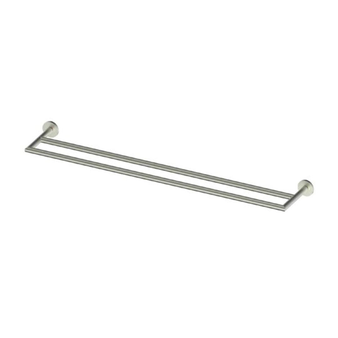 Greens Zola Double Towel Rail 650Mm - Brushed Nickel