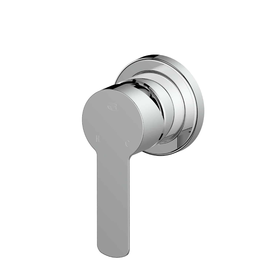 Greens Astro Ii Shower Mixer Trim Set With Mini Plate Chrome