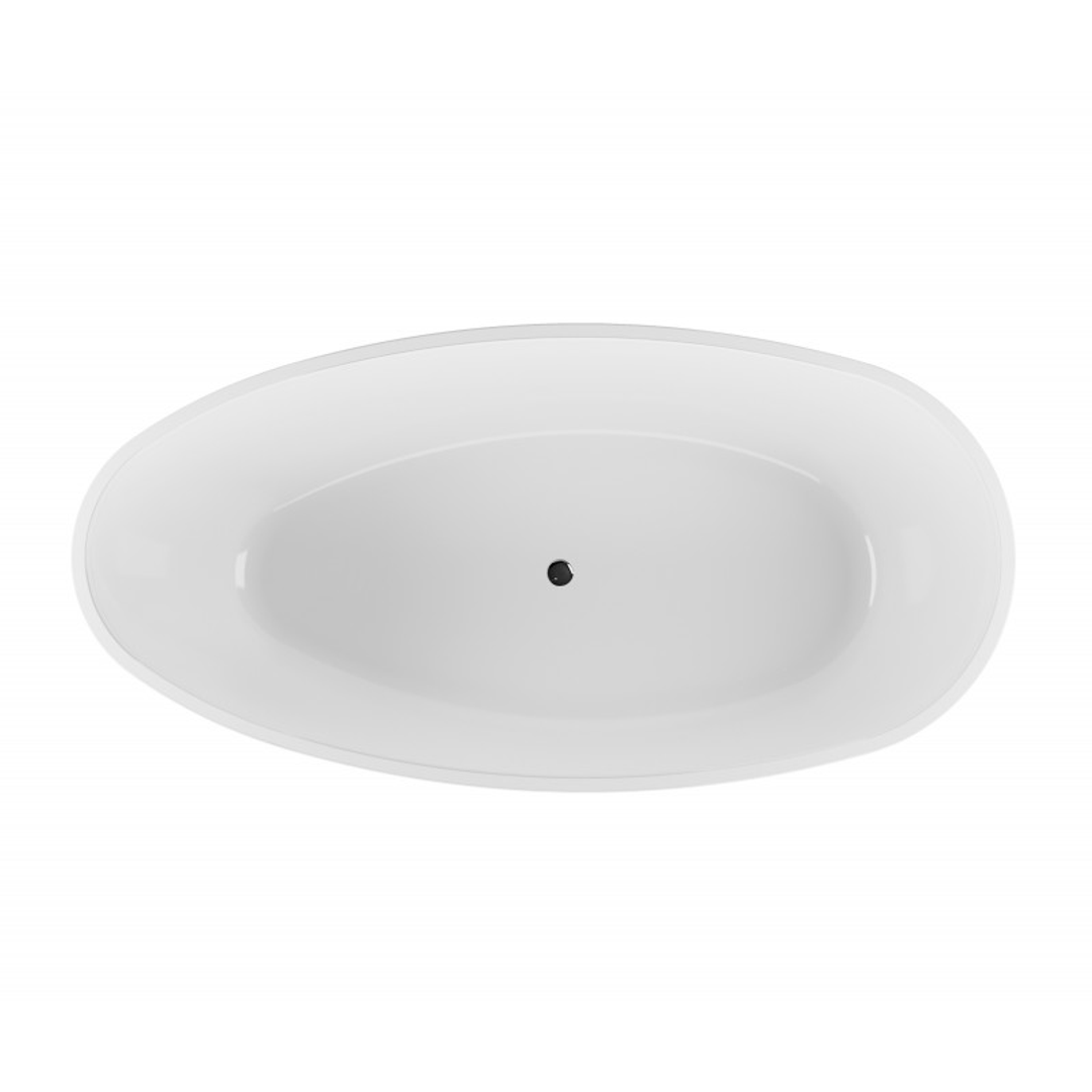 Belbagno Aveo Freestanding Bath Gloss White 1700mm