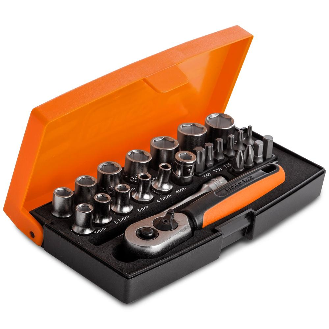 Bahco 25 Piece Mini Socket Set Sbsl25