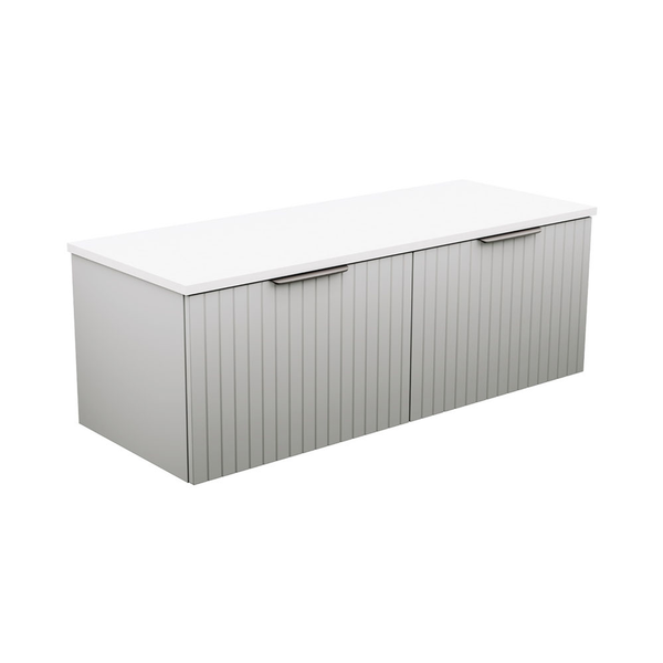 Fienza Bayview 1200 Dbl Wall Hung Vanity 2Dr Premium Stone (A/C Only) Basin Not Inc