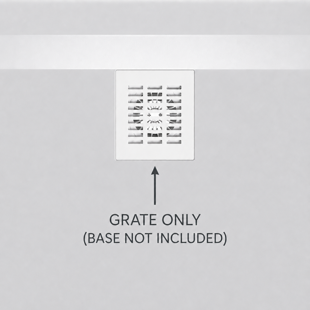 Oceano Profile Stainless White Steel Grate Cover