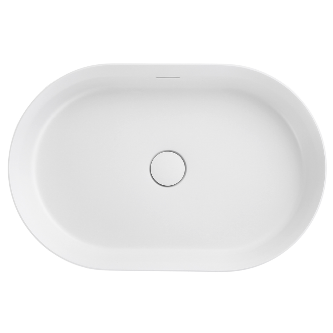 Bella Vista Idra Basin Matte White 580 X 380 X 120Mm