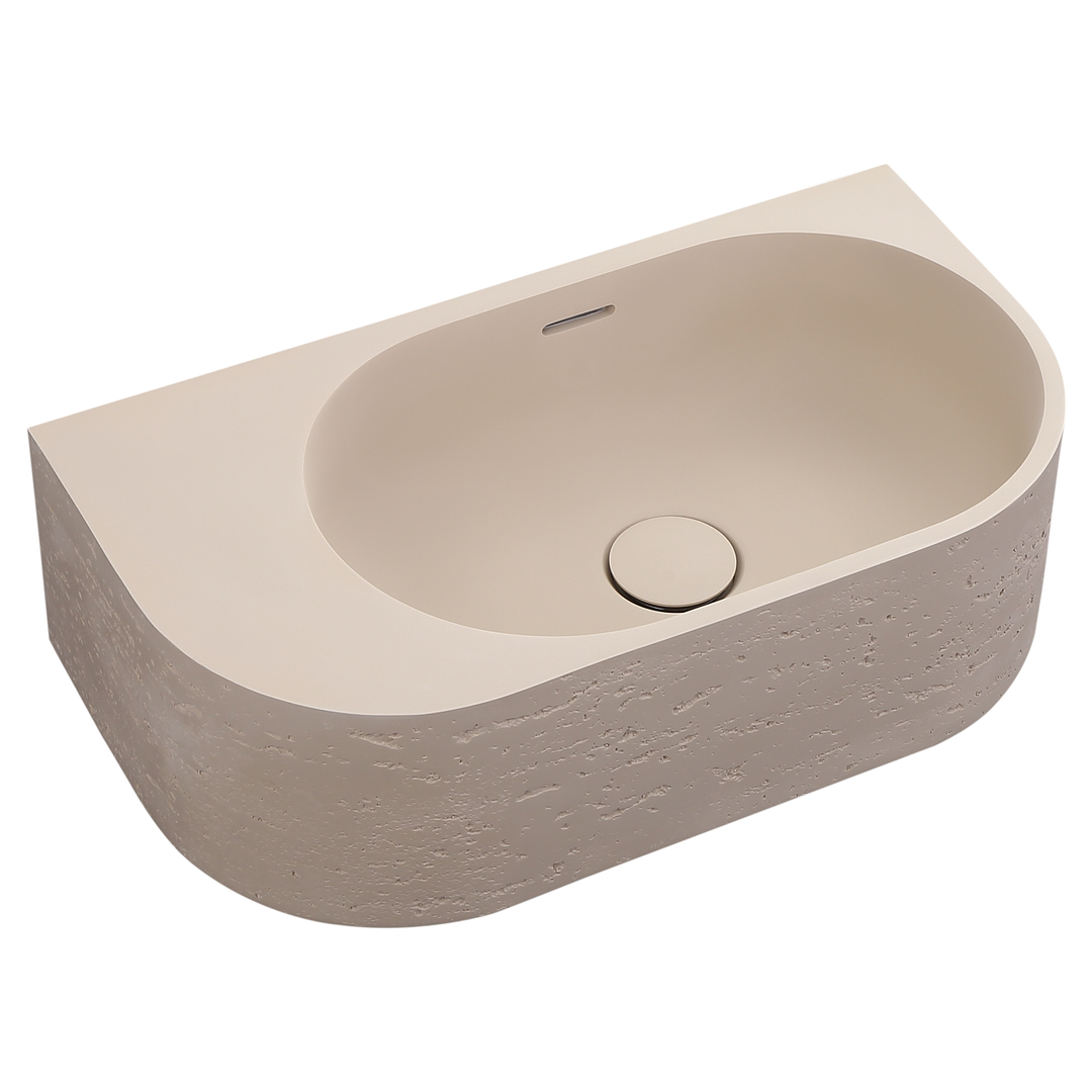 Bella Vista Elysia Left-Hand Basin Latte 500 X 275 X 150Mm