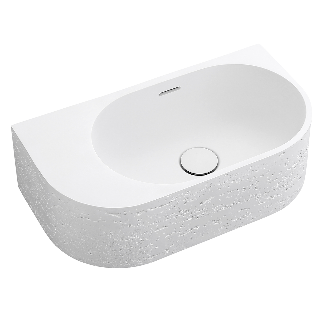 Bella Vista Elysia Left-Hand Basin Neige 500 X 275 X 150Mm