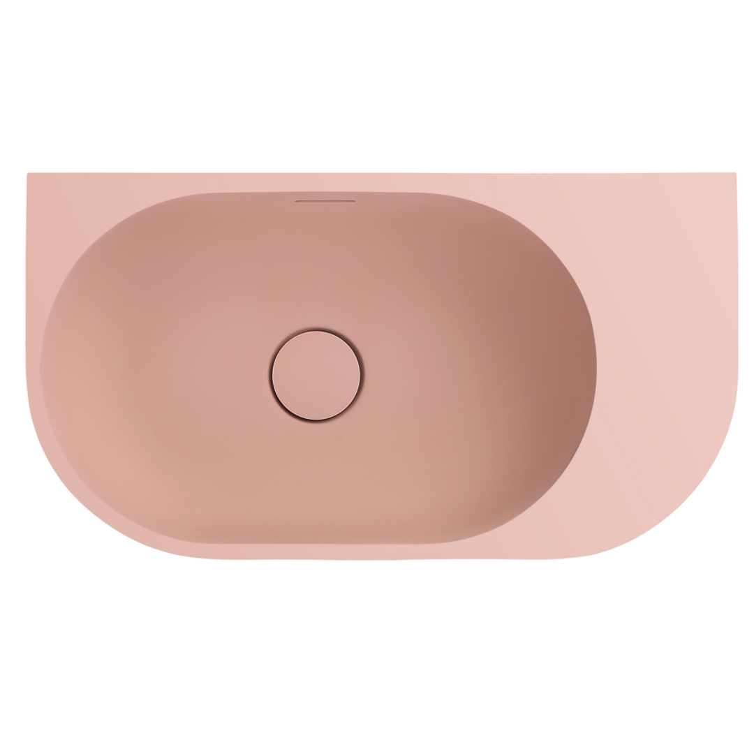 Bella Vista Elysia Right-Hand Basin Rose 500 X 275 X 150Mm