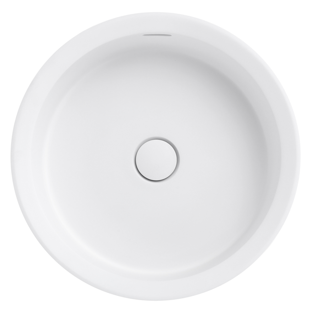 Bella Vista Calypsa Semi-Inset Basin Matte White 430 X 430 X 135Mm
