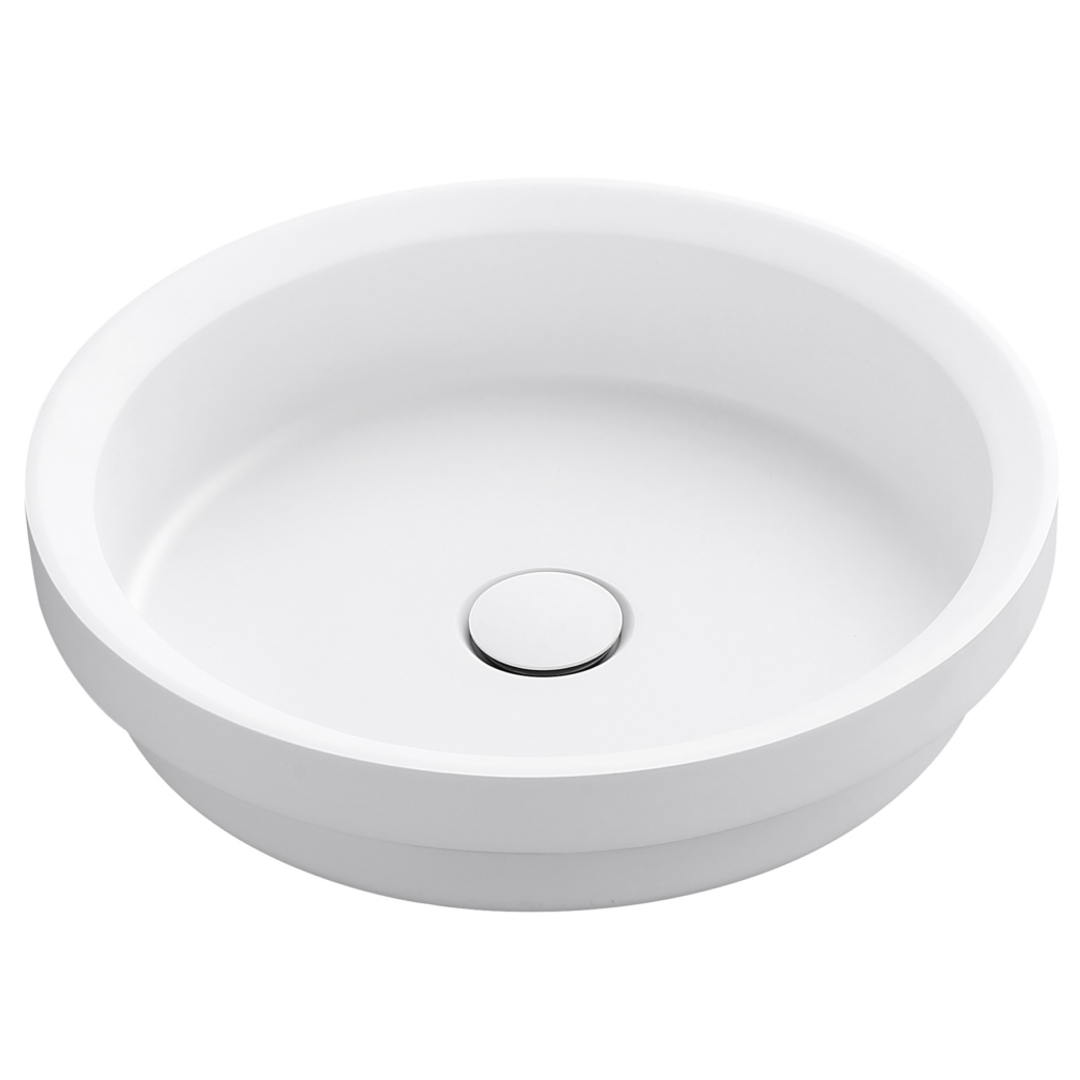 Bella Vista Calypsa Semi-Inset Basin Matte White 430 X 430 X 135Mm