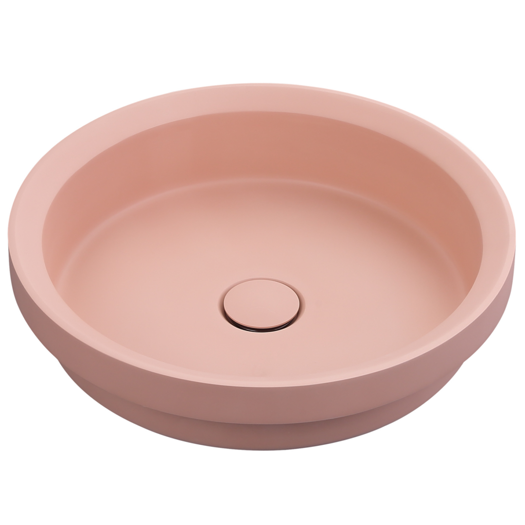 Bella Vista Calypsa Semi-Inset Basin Rose 430 X 430 X 135Mm