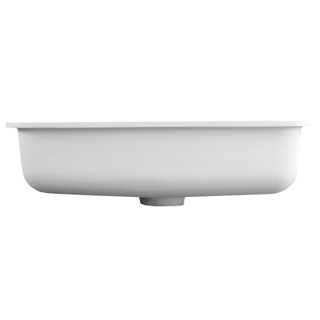 Bella Vista Thalios Undermount Basin Matte White 530 X 360 X 168Mm