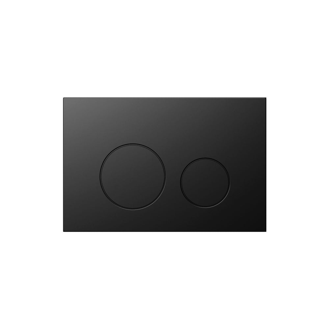 Belbagno Dual Flush Plate Stainless Steel Round Matte Black Bb-1105-Ss-Mb