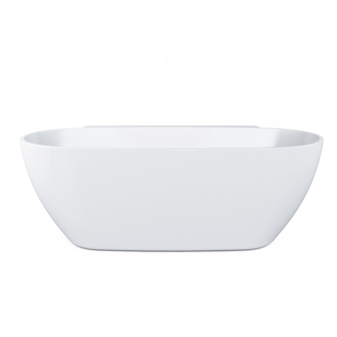 Belbagno Palermo Freestanding Bath Gloss White 1650mm