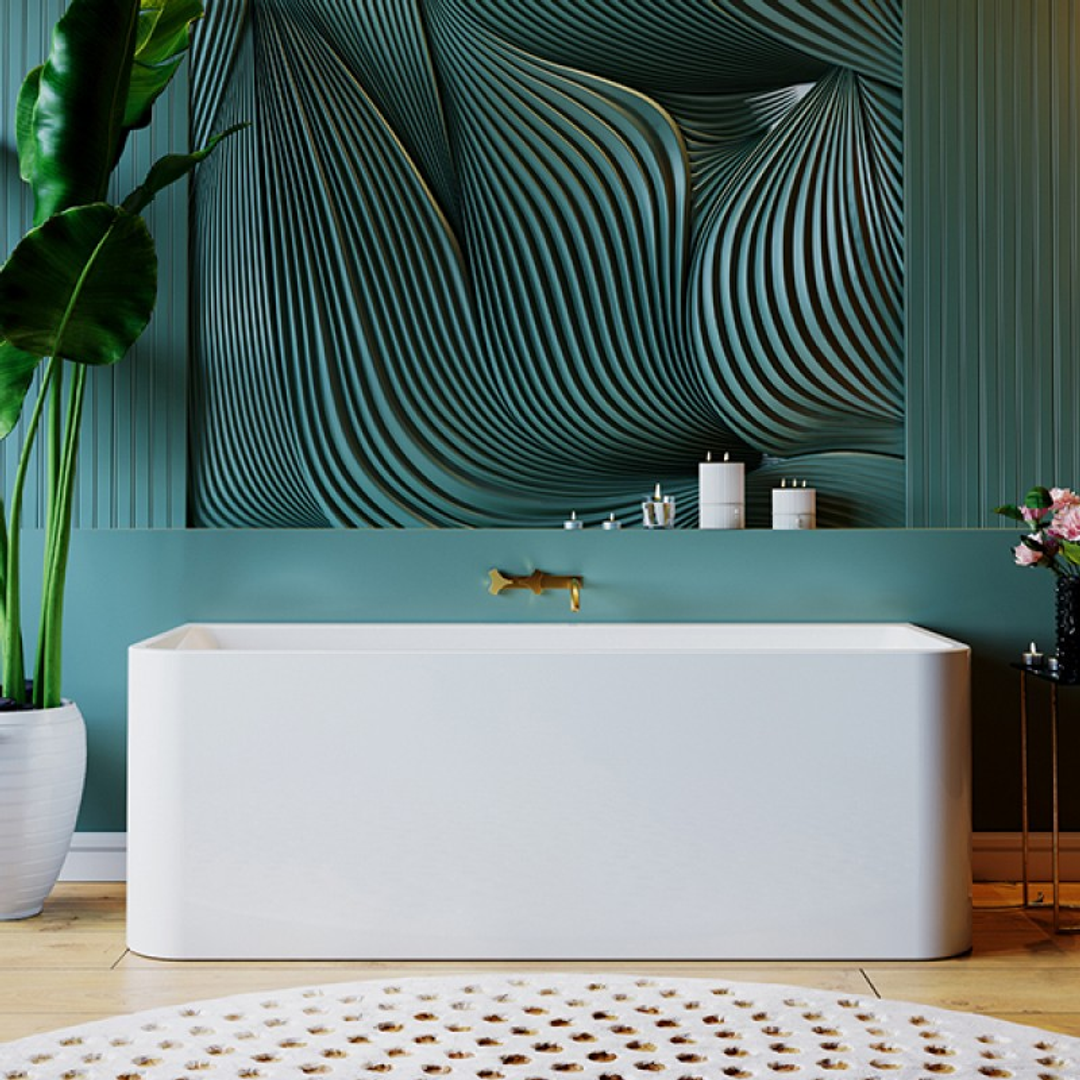 Belbagno Alto Freestanding Bath Gloss White 1700mm