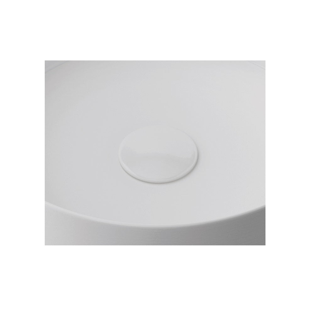 Timberline Allure Basin Pop Up Waste Matte White Ceramic 32mm No Overflow