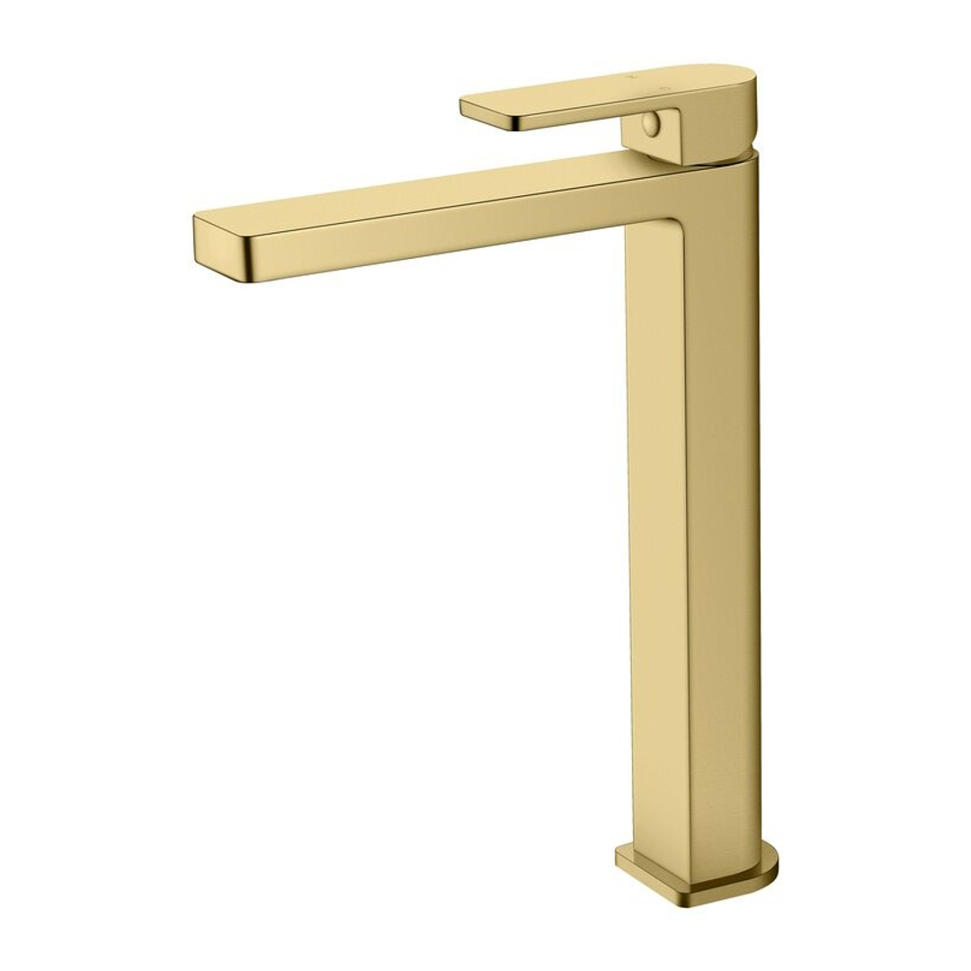 Bella Vista Ikon Flores High Rise Basin Mixer Brushed Gold