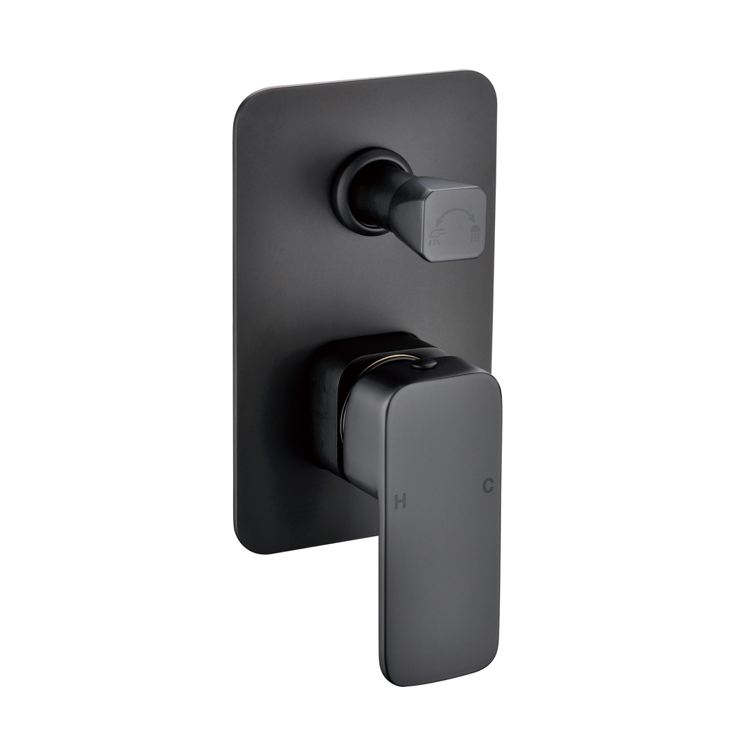 BELLA VISTA MIA SHOWER MIXER WITH DIVERTER BLACK