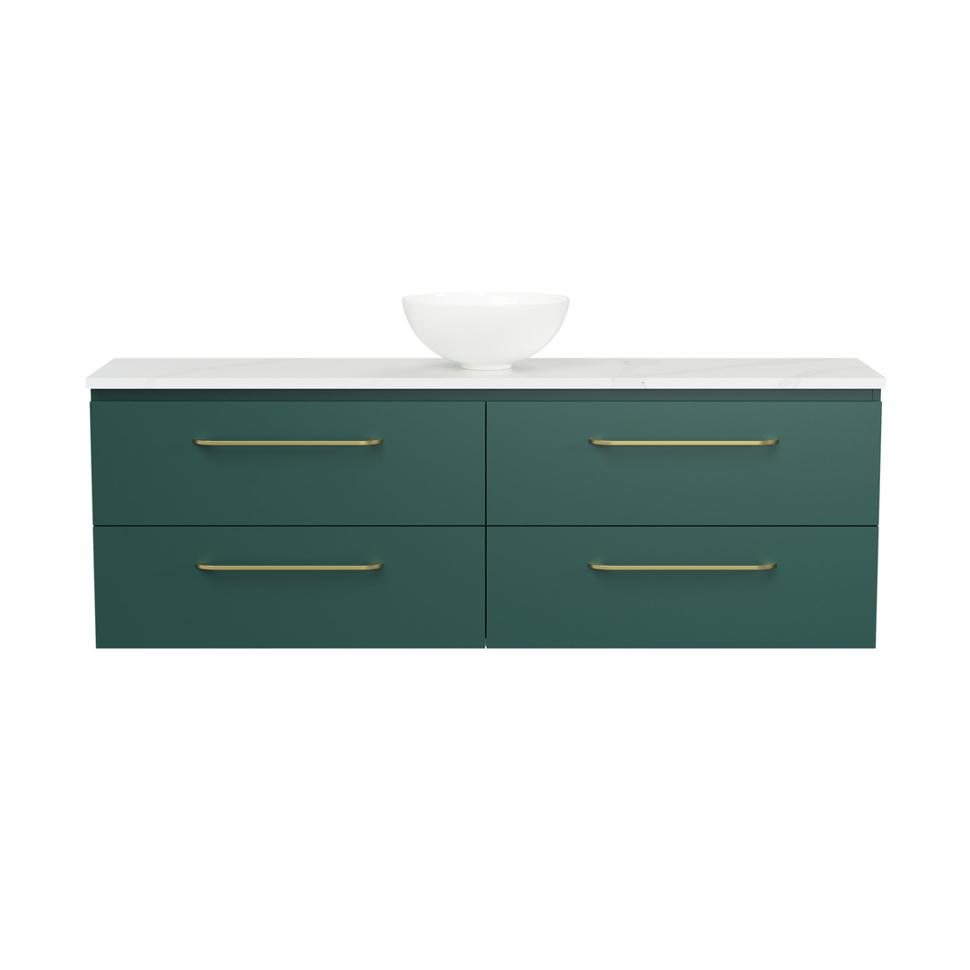 TIMBERLINE BILLIE VANITY 1500MM CENTRE WG BASIN SILKSURFACE AC TOP WALL HUNG