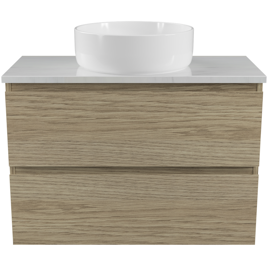 TIMBERLINE BILLIE 750MM WALL HUNG VANITY SILK SURFACE TOP A/U BASIN
