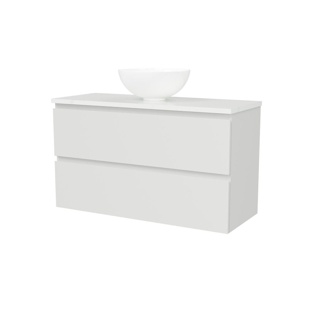 TIMBERLINE BILLIE VANITY 900MM CENTRE WG BASIN SILKSURFACE AC TOP WALL HUNG