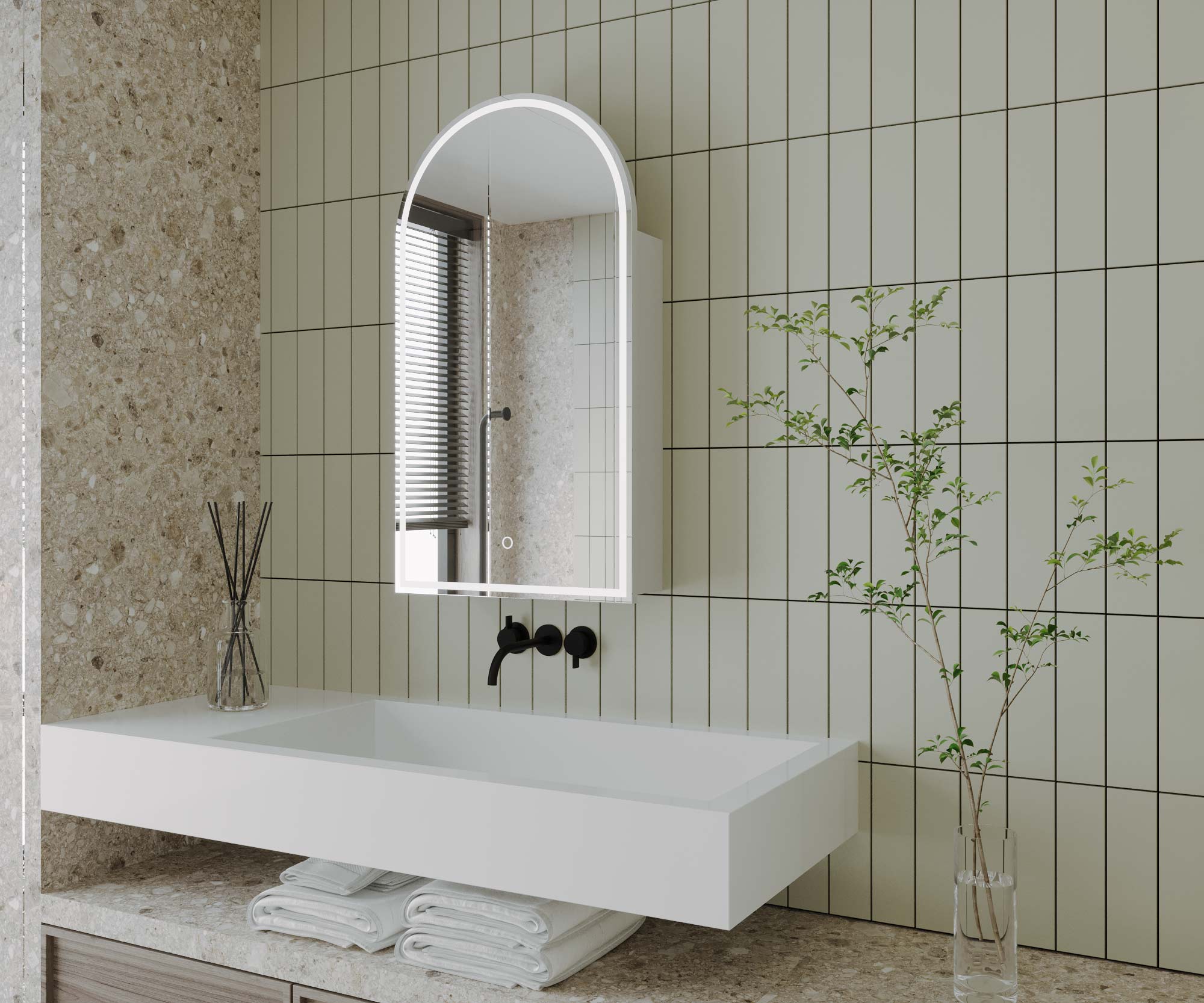 REMER BLANCA 500 LED MIRROR 500W X 900H X 146D BR50D