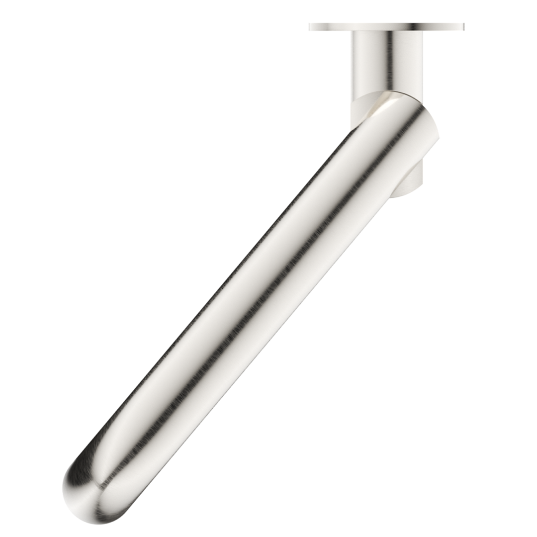 Bella Vista Mica Swivel Bath Spout Curved Brushed Nickel