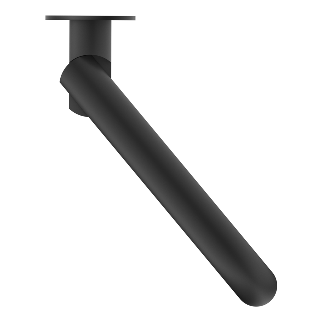 Bella Vista Mica Swivel Bath Spout Curved Black