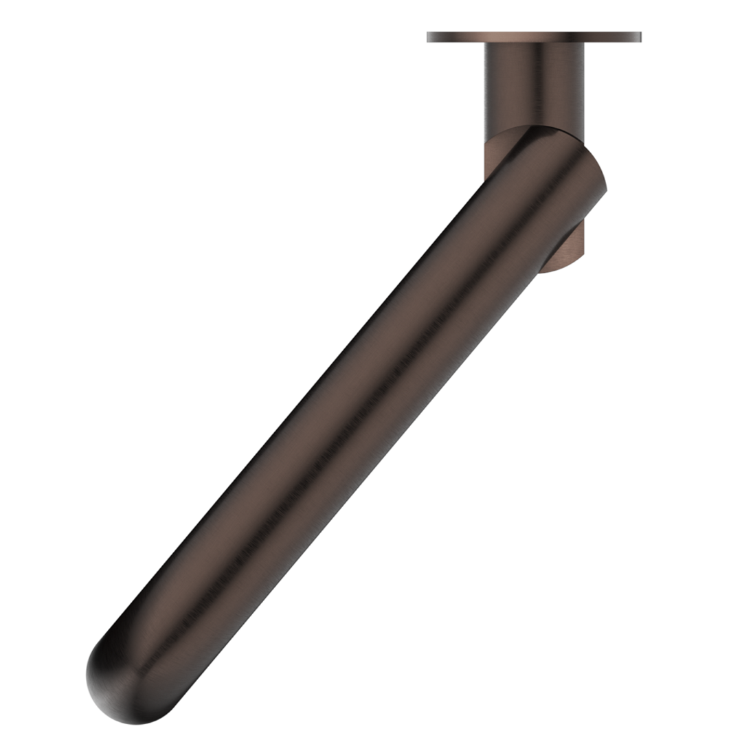 Bella Vista Mica Swivel Bath Spout Curved Dusk Bronze