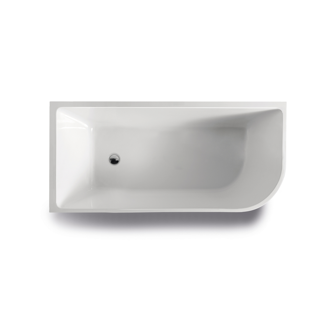 Bnk Naga Left Hand Corner Bath Gloss White 1700mm
