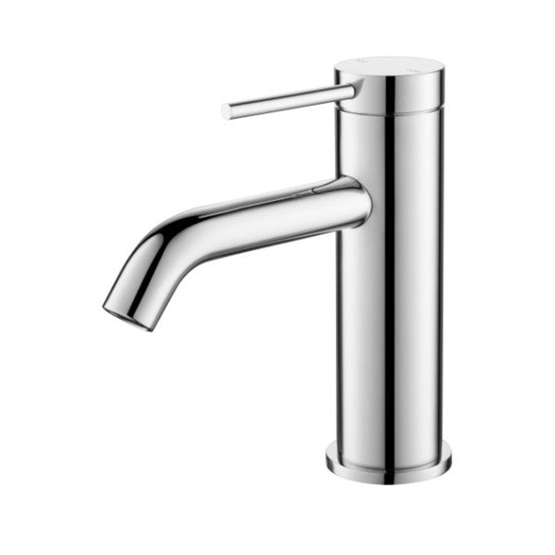 Bella Vista Mica Basin Mixer Curved Spout Chrome