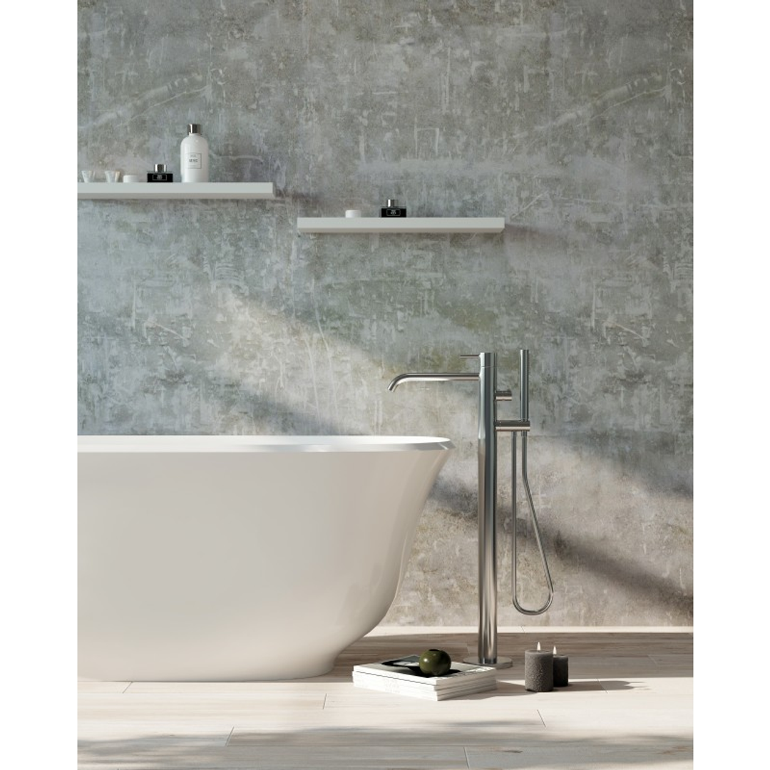 Belbagno Baden Freestanding Bath Gloss White 1700mm