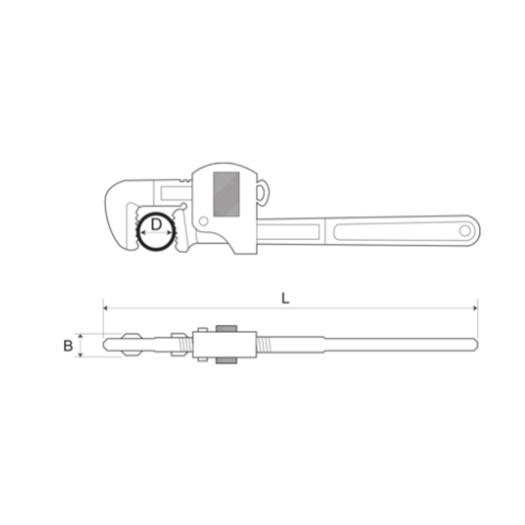 Bahco 10 Stillson Pipe Wrench 361-10