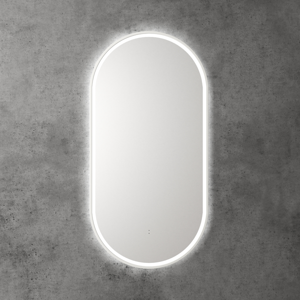 Aulic Beau Monde Oblong Led Mirror 453X903X36 mm Matte White