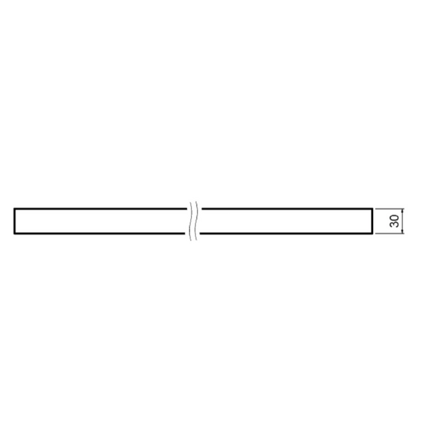 Bella Vista Chunky Single Towel Rail 350mm Black