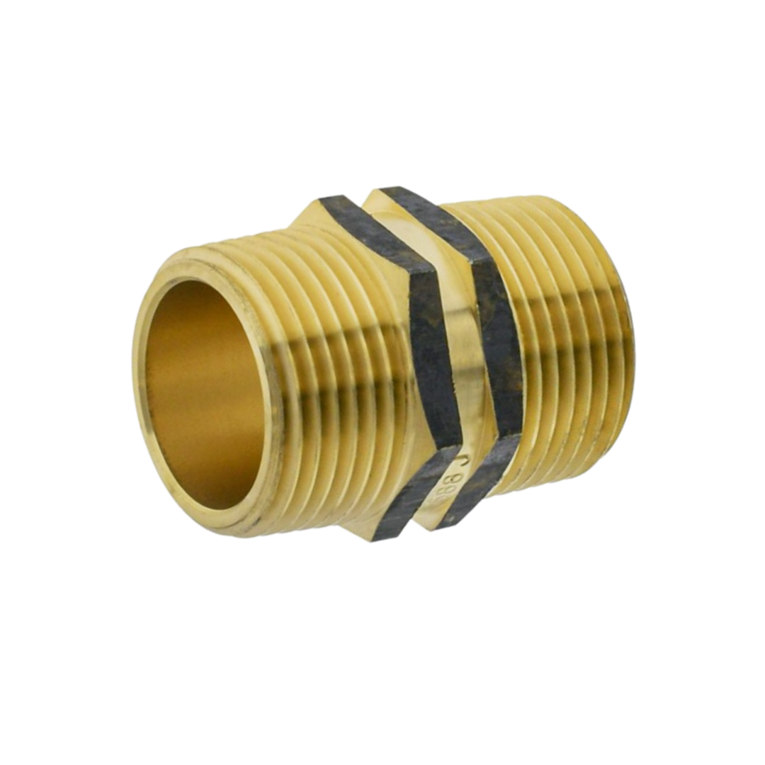 Brass Equal Hex Nipple