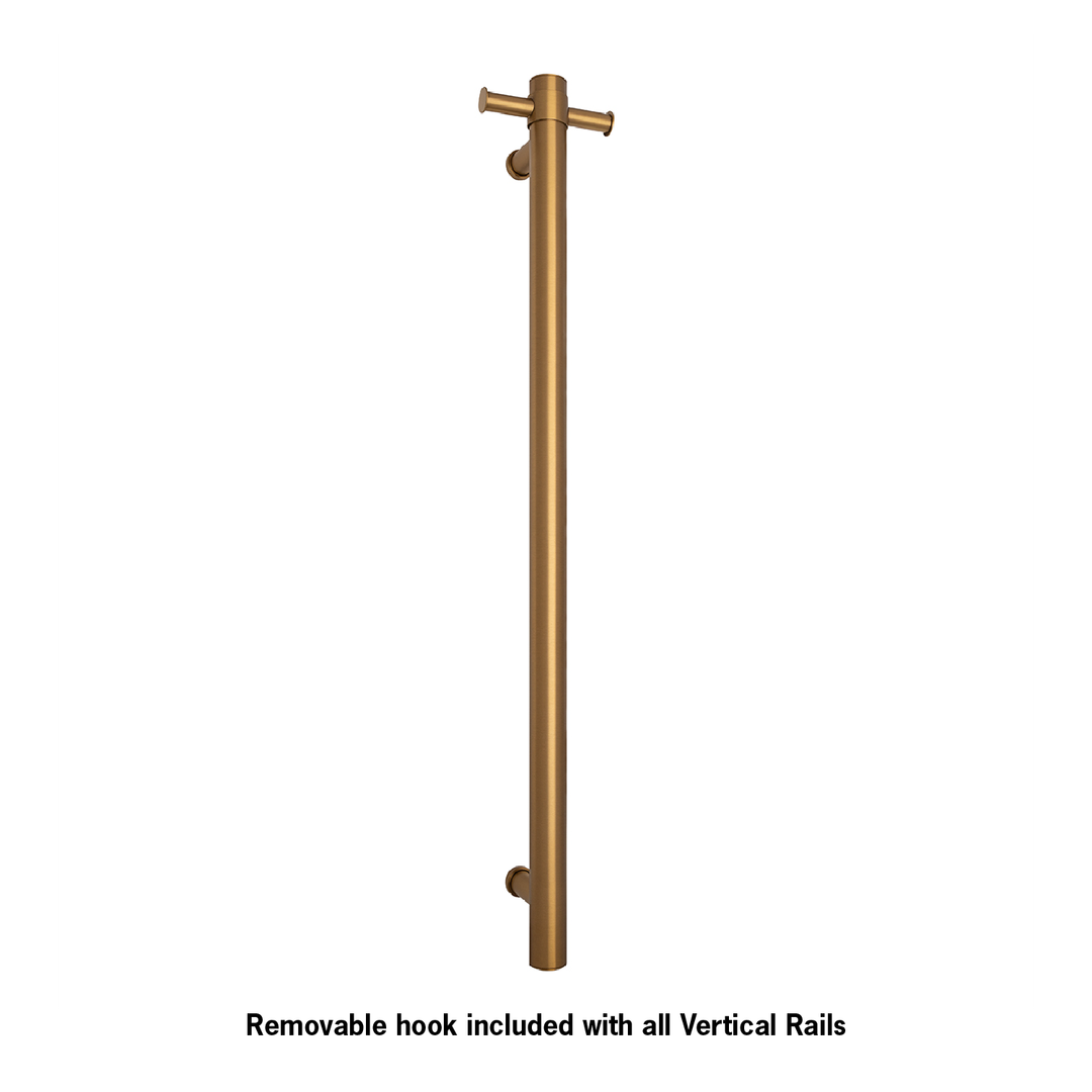Thermogroup STRAIGHT/ ROUND VERTICAL BAR 30WATT BRUSHED GOLD