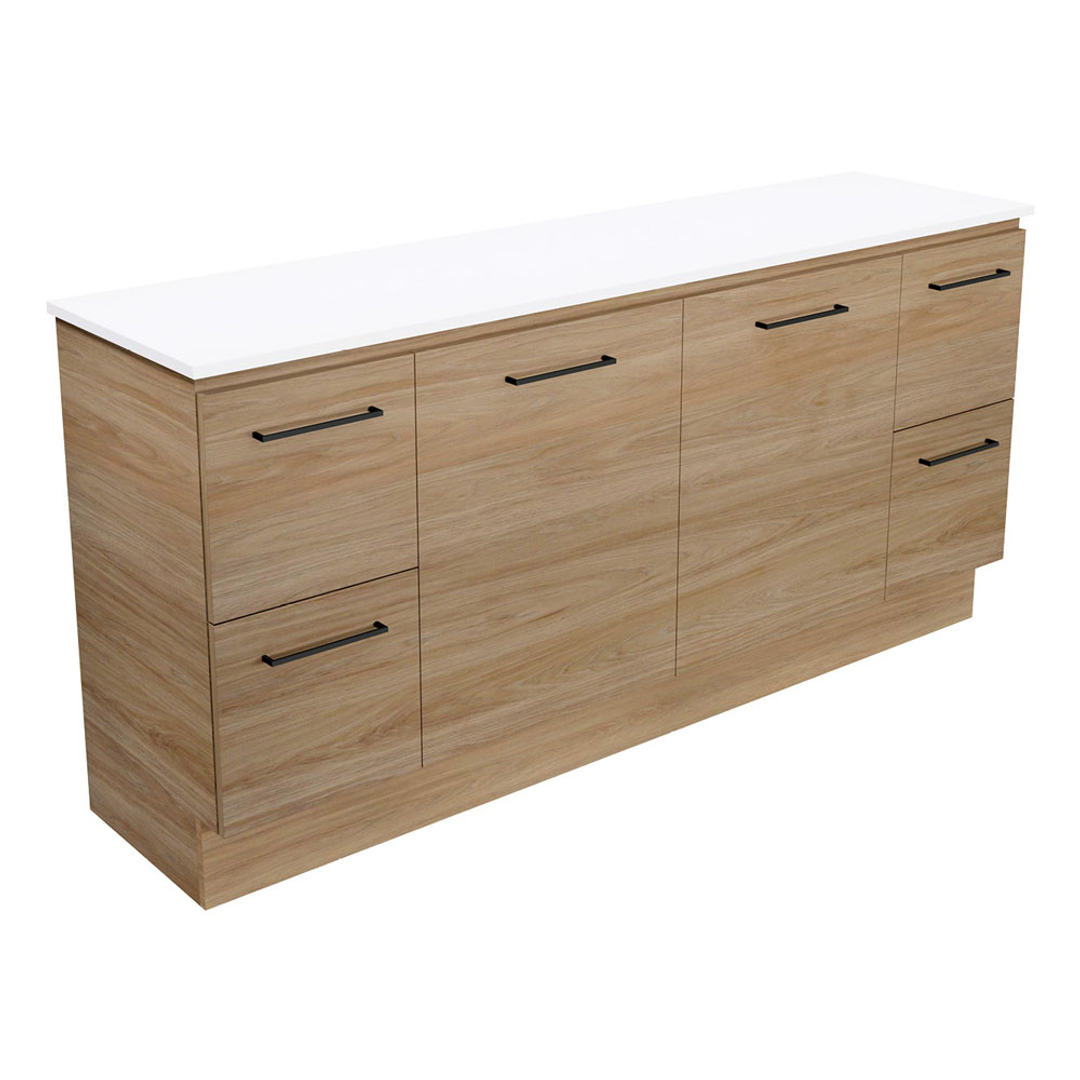 Fienza Carmen 1800 Sgl Floor Standing Vanity 2D/4Dr Standard Stone Basin Not Inc