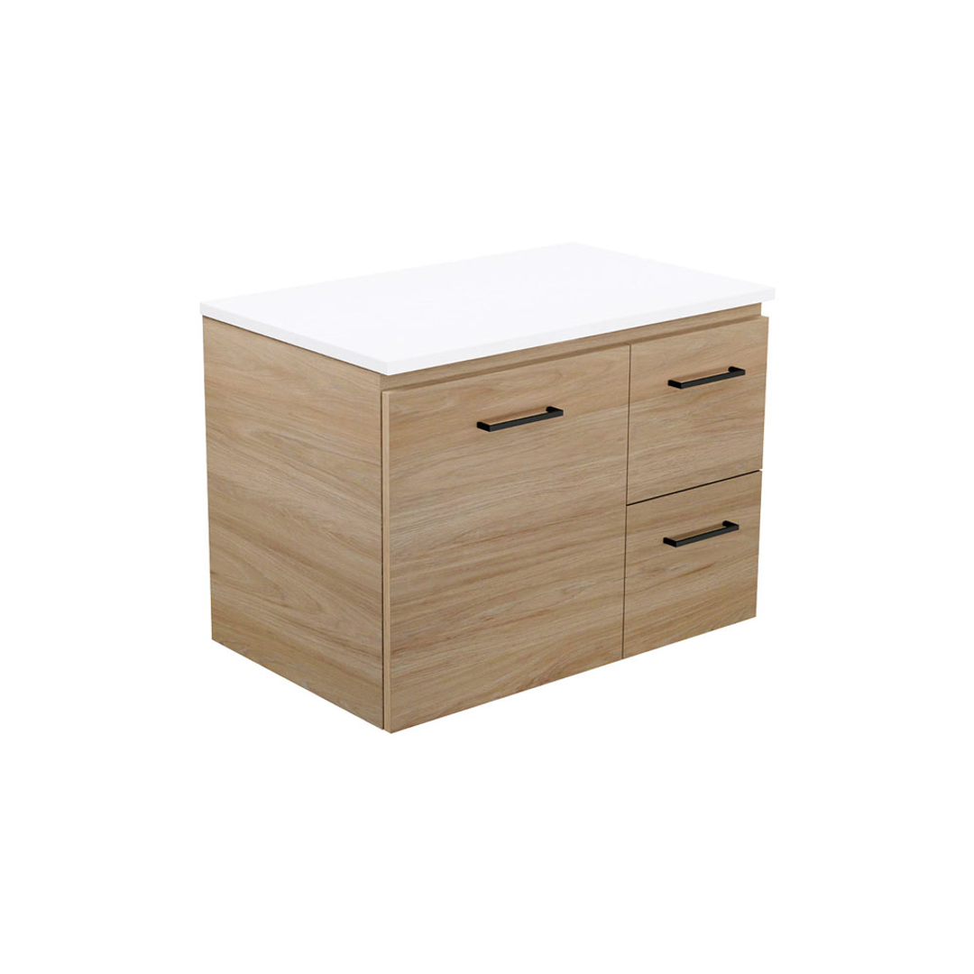 Fienza Carmen 750 All Drawer Wall Hung Vanity Dolce Top