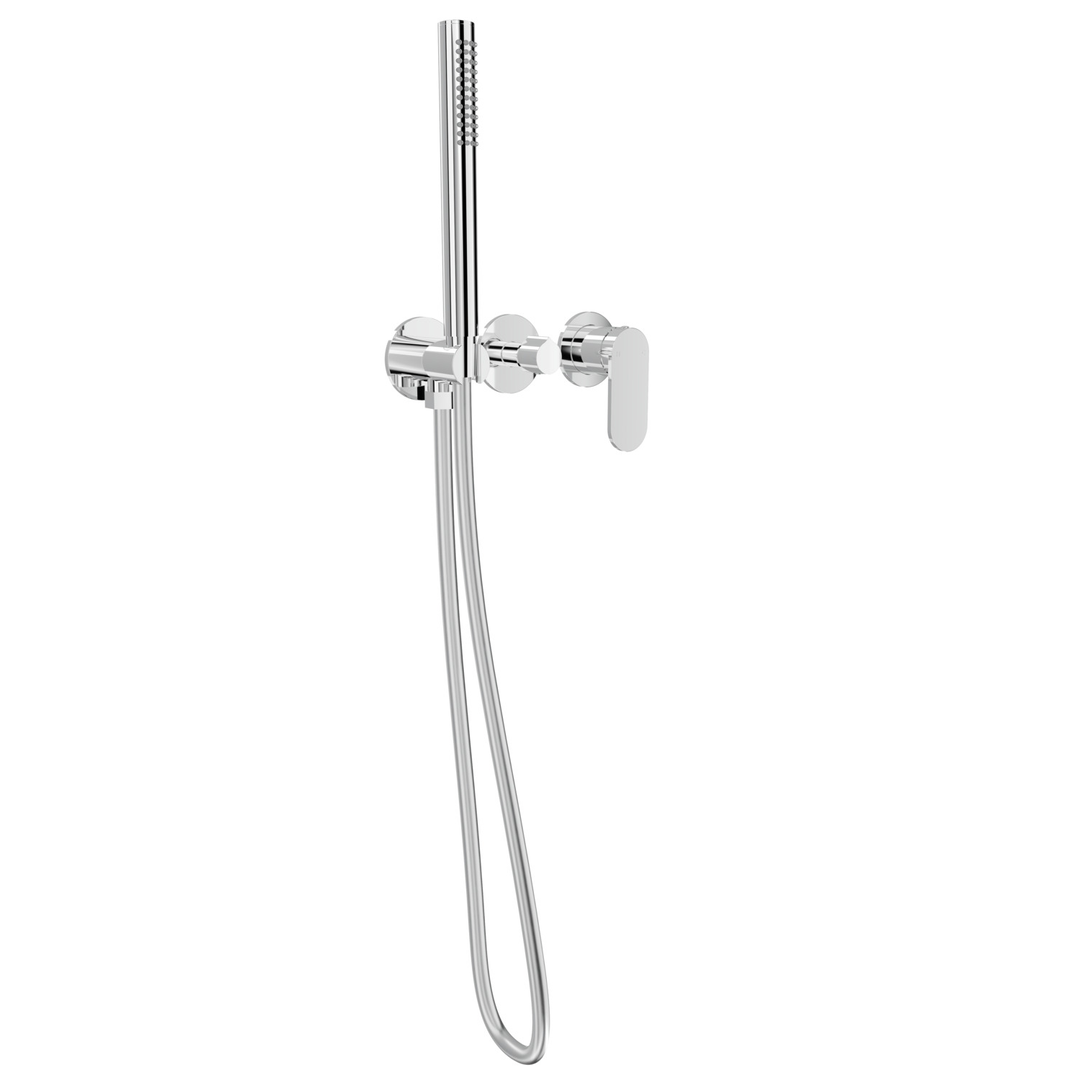 Linsol Capo 3-Plate Wall Mixer With Hand Shower Trim Kit - Chrome
