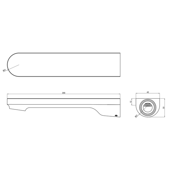 LINSOL Capo Wall Mount Basin or Bath Spout Chrome