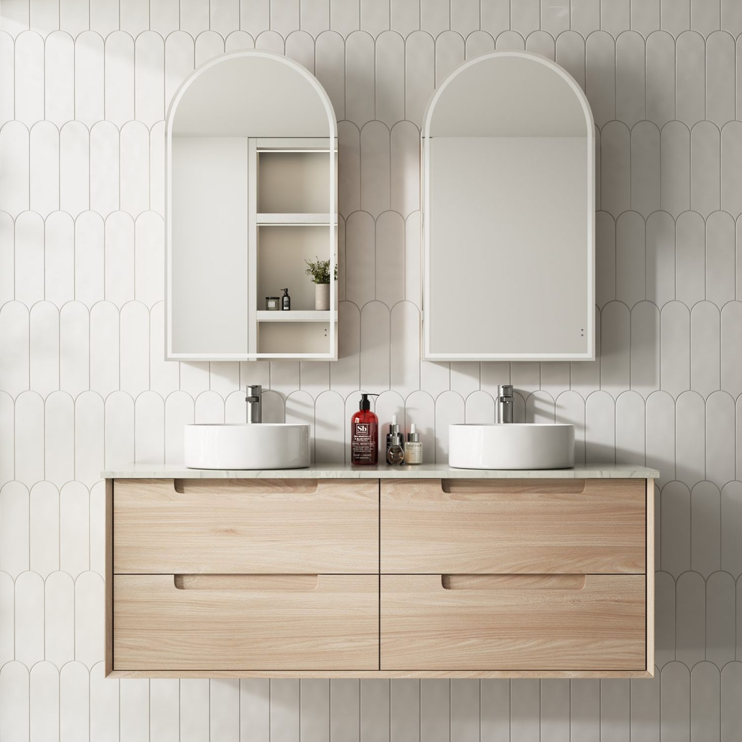 Aulic Ainsley 1500 Cabinet Double With Cato Stone Top With Undermount Basin
