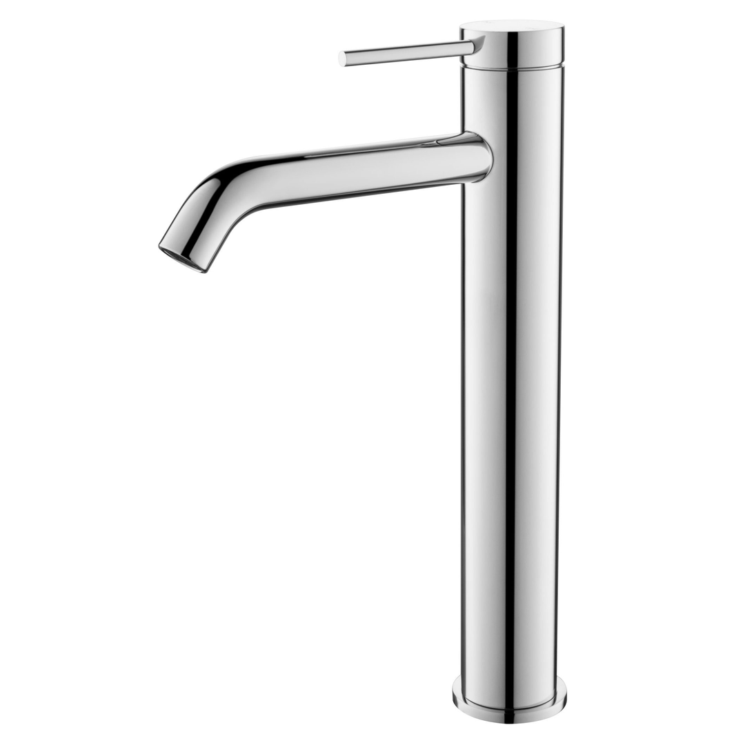 Bella Vista Mica Tall Basin Mixer Curved Spout Chrome