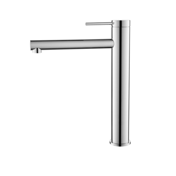 Bella Vista Mica Tall Basin Mixer Straight Spout Chrome
