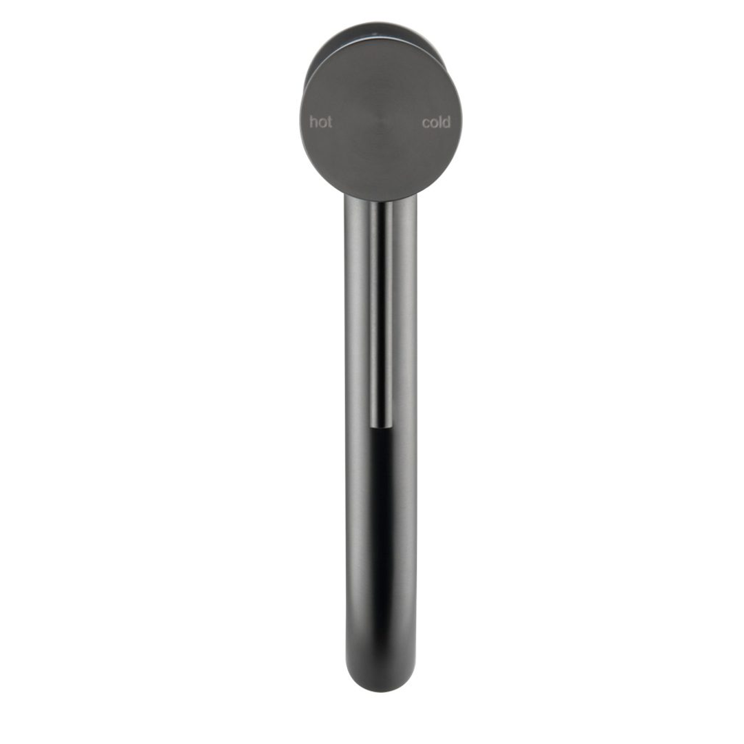 Bella Vista Mica Tall Basin Mixer Curved Spout Gun Metal
