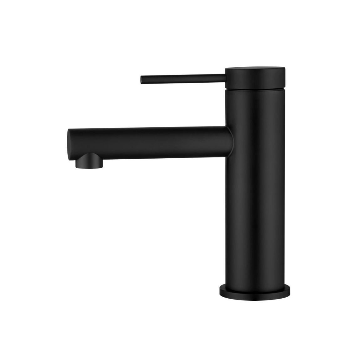 Bella Vista Mica Basin Mixer Straight Spout Black